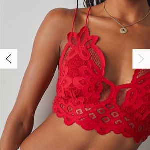 Free People One Adella Bralette in red size small